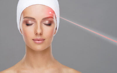 A patient having a laser mole removal in Newport Beach, California at Dr. George Brennan's clinic
