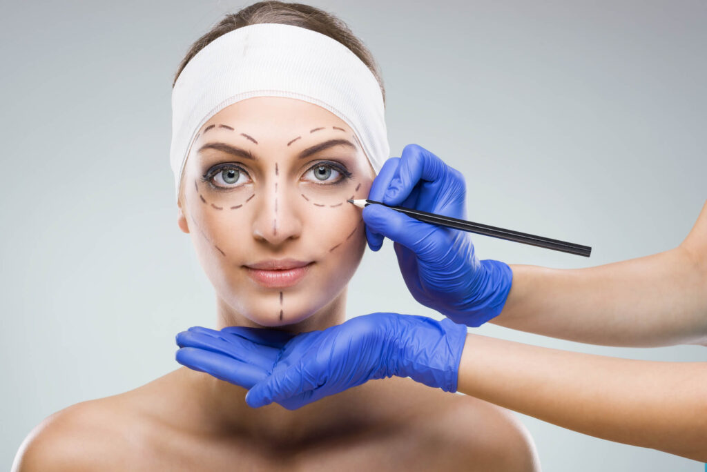 Dr. George Brennan at his Orange County California practice discussing various cosmetic surgery options